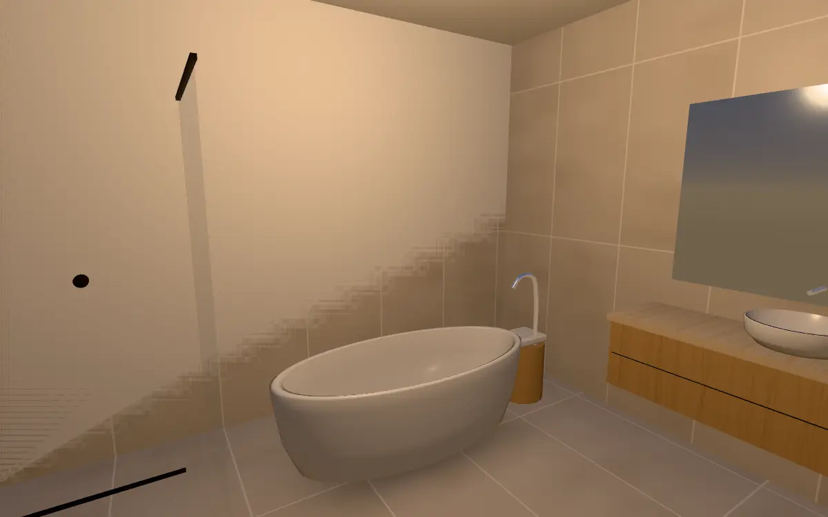 En-suite in the show apartment, 18.01