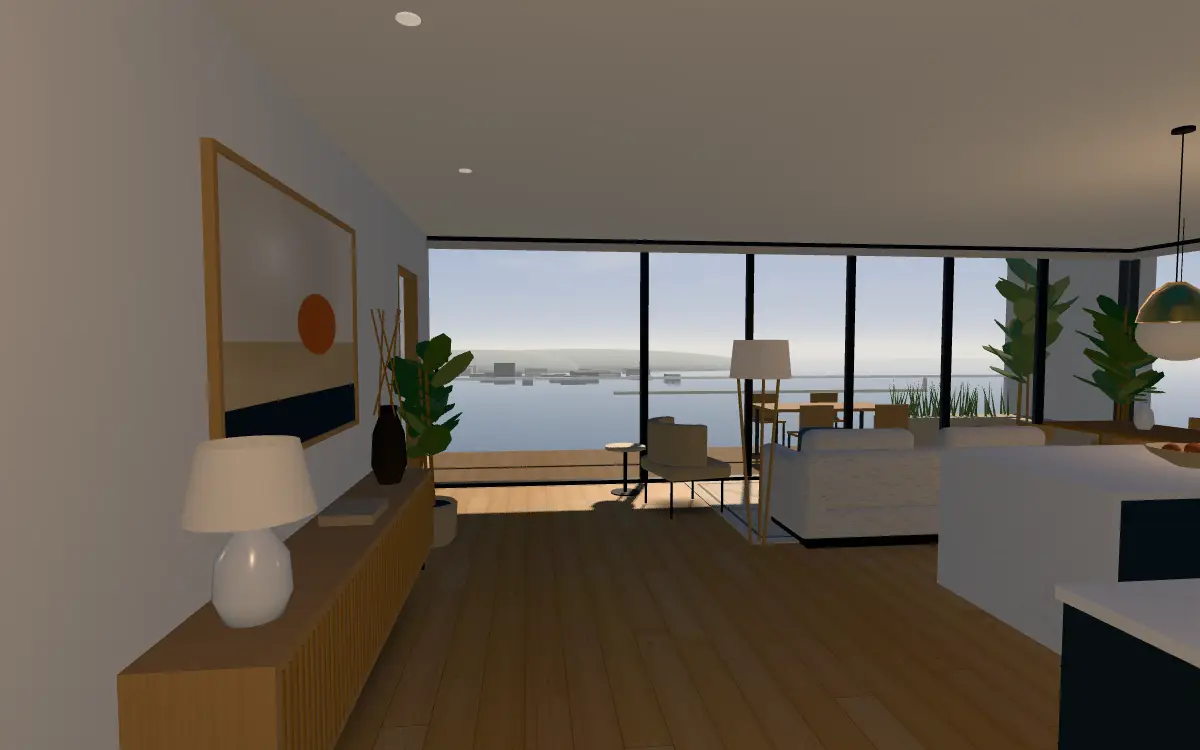 Hall in the show apartment, 18.01
